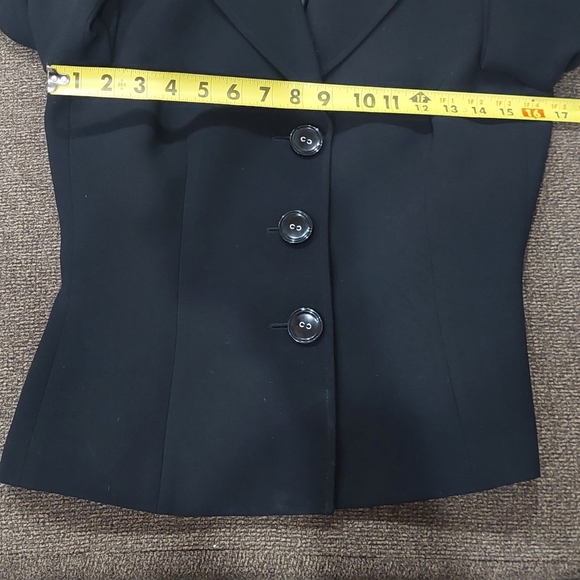 TAHARI Arthur S. Levine Classic Black Blazer Career Jacket Women's Sz 4 - Picture 10 of 13